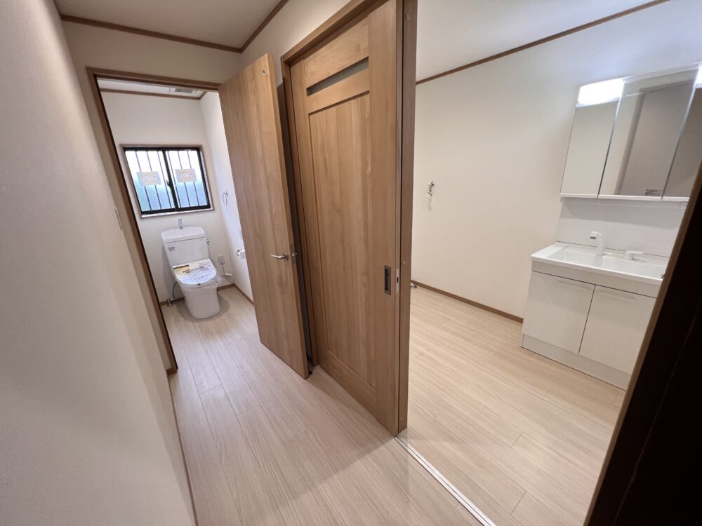 トイレや洗面所を設置